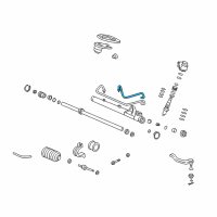 OEM 1995 Honda Civic del Sol Pipe A, Cylinder Diagram - 53670-ST7-A50