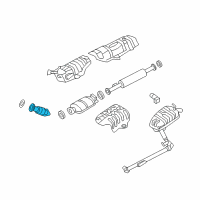 OEM Kia Rondo Front Muffler Assembly Diagram - 286102G210