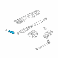 OEM 2009 Kia Rondo Front Muffler Assembly Diagram - 286102G210