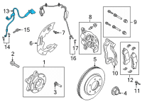 OEM Ford Bronco HOSE ASY - BRAKE Diagram - MB3Z-2078-A