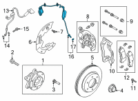 OEM 2022 Ford Bronco SENSOR ASY Diagram - MB3Z-2C204-A