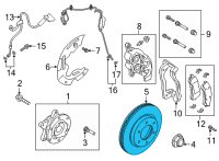 OEM 2019 Ford Ranger Rotor Diagram - KB3Z-1125-A