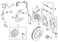 OEM Ford Caliper Support Bolt Diagram - -W717938-S439