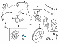 OEM 2021 Ford Bronco Wheel Stud Diagram - ACPZ-1107-C