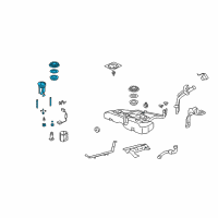 OEM Honda Accord Filter Set, Fuel Diagram - 17048-TA0-L00