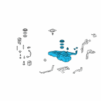 OEM 2010 Honda Accord Tank Set, Fuel Diagram - 17044-TA6-A00