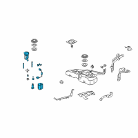 OEM Honda Accord Module Set, Fuel Pump Diagram - 17045-TA0-L00