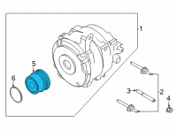 OEM 2022 Ford Bronco PULLEY Diagram - MB3Z-10344-A