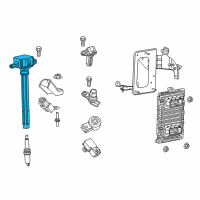 OEM 2010 Chrysler 300 Ignition Coil Diagram - 68242286AB