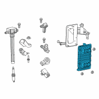 OEM 2018 Ram ProMaster City Engine Controller Module Diagram - 68342098AA