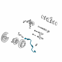 OEM 2007 Honda Accord Sensor Assembly, Left Rear Diagram - 57475-SDR-A01