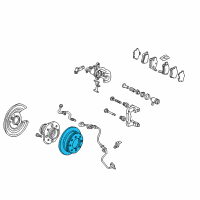 OEM 2011 Honda Accord Disk, Rear Brake Diagram - 42510-TA0-A02