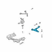OEM 2003 Honda S2000 Arm, Right Front (Lower) Diagram - 51350-S2A-030