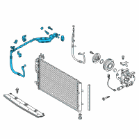 OEM 2015 Kia Soul Suction & Liquid Tube Assembly Diagram - 97775B2000