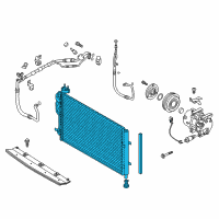 OEM 2014 Kia Soul Condenser Assembly-Cooler Diagram - 97606B2001
