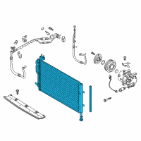 OEM 2016 Kia Soul Condenser Assembly-Cooler Diagram - 97606B2001