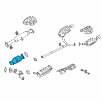 OEM Kia Optima Catalytic Converter Assembly Diagram - 289602G323