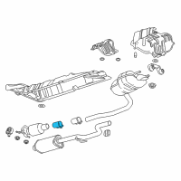 OEM 2013 Buick Verano Center Muffler Clamp Diagram - 13278370