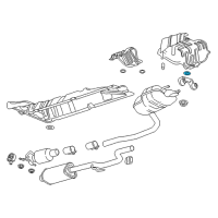 OEM 2016 Chevrolet Cruze Rear Shield Nut Diagram - 13245749