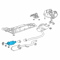 OEM 2016 Chevrolet Cruze Catalytic Converter Diagram - 13478031