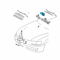 OEM 2000 Toyota Camry Front Motor Diagram - 85110-AA010