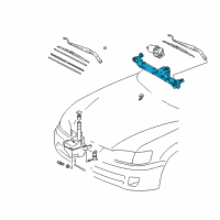 OEM 2001 Toyota Camry Front Transmission Diagram - 85150-AA010