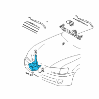 OEM 1997 Toyota Camry Washer Reservoir Diagram - 85315-AA020