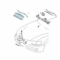 OEM 2007 Toyota Matrix Front Blade Diagram - 85222-01011