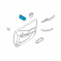 OEM 2012 Nissan Altima Switch Assy-Power Window Main Diagram - 25401-ZN60A