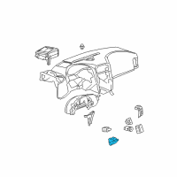 OEM 2005 Chevrolet Corvette Switch Asm-Rear Compartment Lid & Fuel Filler Door Release*Light Cashmere Diagram - 10359729