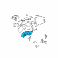 OEM 2010 Chevrolet Corvette Cluster Assembly Diagram - 20882018