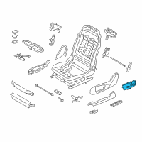 OEM 2015 BMW X6 SEAT ADJUSTMENT SWITCH, RIGH Diagram - 61-31-9-273-398