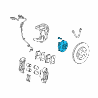 OEM 2010 Acura RL Bearing Assembly, Front Hub Unit Diagram - 44200-SJA-008