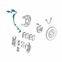 OEM 2008 Acura RL Sensor Assembly, Right Front Diagram - 57450-SJA-003