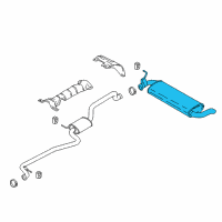 OEM 2018 Ford EcoSport Rear Muffler Diagram - GN1Z-5A289-S