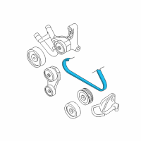 OEM Oldsmobile Aurora Drive Belt Diagram - 12588411
