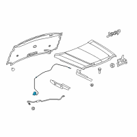 OEM 2008 Jeep Liberty Cable-Hood Release Diagram - 55113202AA