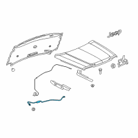 OEM Jeep Hood Prop Diagram - 68020673AA