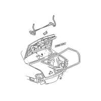 OEM 2000 Buick LeSabre Trunk Latch Cable Diagram - 16638367