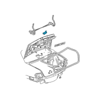 OEM 2004 Buick LeSabre Cylinder Kit, Rear Compartment Lid Lock (Uncoded) Diagram - 12458179
