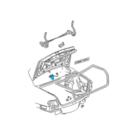 OEM 2003 Buick LeSabre Latch Asm-Rear Compartment Lid Diagram - 25717077