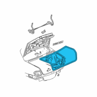 OEM Buick LeSabre Weatherstrip Asm-Rear Compartment Lid Diagram - 25735039