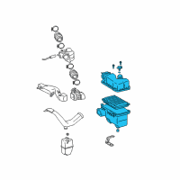 OEM 2004 Toyota Solara Air Cleaner Assembly Diagram - 17700-0A212