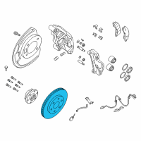 OEM Nissan Titan XD Rotor Disc Brake Front Diagram - 40206-9FV0A