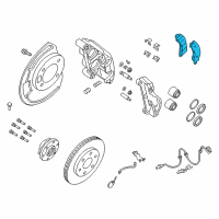 OEM Nissan Titan Front Brake Pads Kit Diagram - D1060-EZ00A