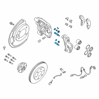 OEM 2020 Nissan Titan XD BOOTKIT-FRONTDISCBRAKE Diagram - D0135-1PA1A