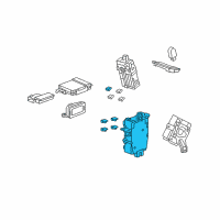 OEM Acura Box Assembly, Passenger Fuse Diagram - 38210-TL7-A12