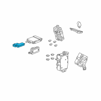 OEM Acura TSX Compass Unit Diagram - 78300-T0A-A01