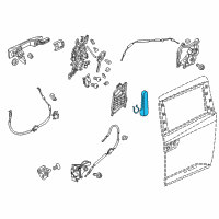 OEM Honda Odyssey Handle (Chrome Plating) Diagram - 72620-TK8-A21ZA
