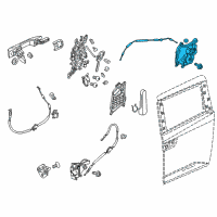 OEM 2014 Honda Odyssey Latch Assembly R Diagram - 72610-TK8-A02